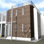 モダン住宅の外観