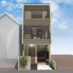 狭小注文住宅の外観