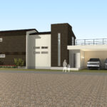 モダン住宅の外観