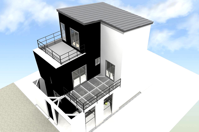 大阪 注文住宅 大阪府 四条畷市 モダン注文住宅