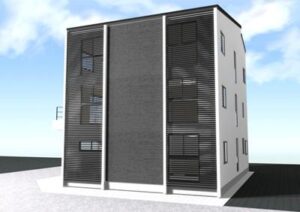 滋賀県草津市の述べ床面積約100坪の注文住宅プラン!デザインファーストのご提案!