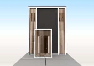 柔らかい配色で作ったナチュラルモダンな外観