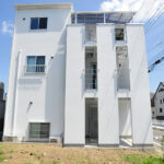 埼玉県川口市鳩ヶ谷こだわりいっぱいの狭小住宅・和モダンの家外観