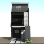 京都府宇治市で3階建て狭小住宅