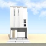 狭小地に狭小住宅・中庭・パティオ