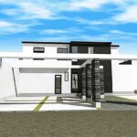 滋賀県大津市稲葉台・敷地約70坪・広々としたパティオを中心にした注文住宅