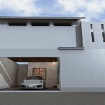 京都市北区RC造ガレージハウスー外観