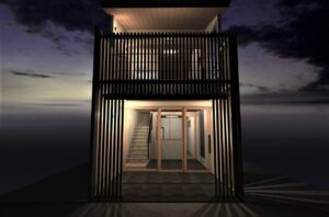 和モダン狭小住宅