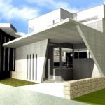 近未来的な住宅×Rのパティオが映える高級注文住宅