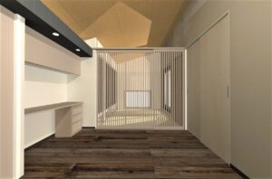 京都市北区紫竹の和モダン二世帯高級住宅４