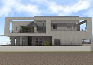 京都の建築事務所・工務店が創るデザイン住宅・コンクリート打放し×ナチュラルモダンのガレージハウス２