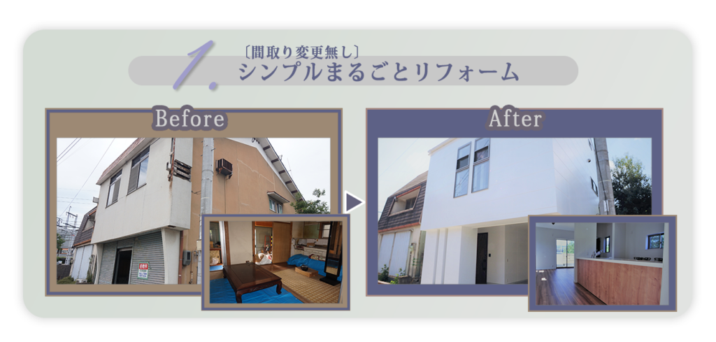 シンプルまるごとリフォーム-プラン例