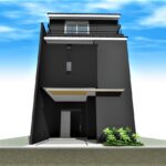 京都市中京区木造3階建て和モダン住宅