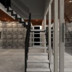 京都市西京区・150坪の敷地に建つホテルライフ高級注文住宅ホテルライフ吹き抜け階段