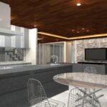 桂坂150坪高級注文住宅リビングダイニング3