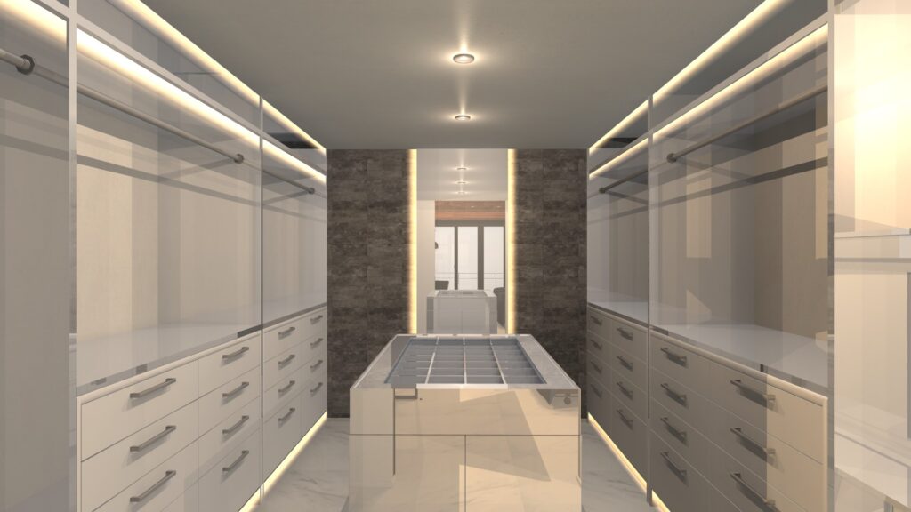 クローゼット、収納、京都市西京区で150坪の敷地に建つ「ホテルライフ」を実現する和モダン高級注文住宅