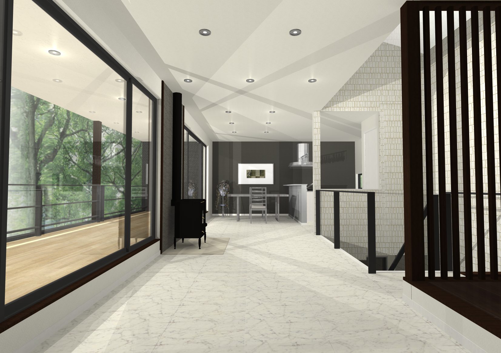 琵琶湖と暮らす——水と光が巡る、和モダンの邸宅