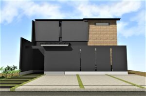 京都市左京区下鴨の和モダン、工務店、建築事務所のかっこいい注文住宅