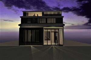 和モダン,民泊,宿泊施設,飛騨高山,外観,格子