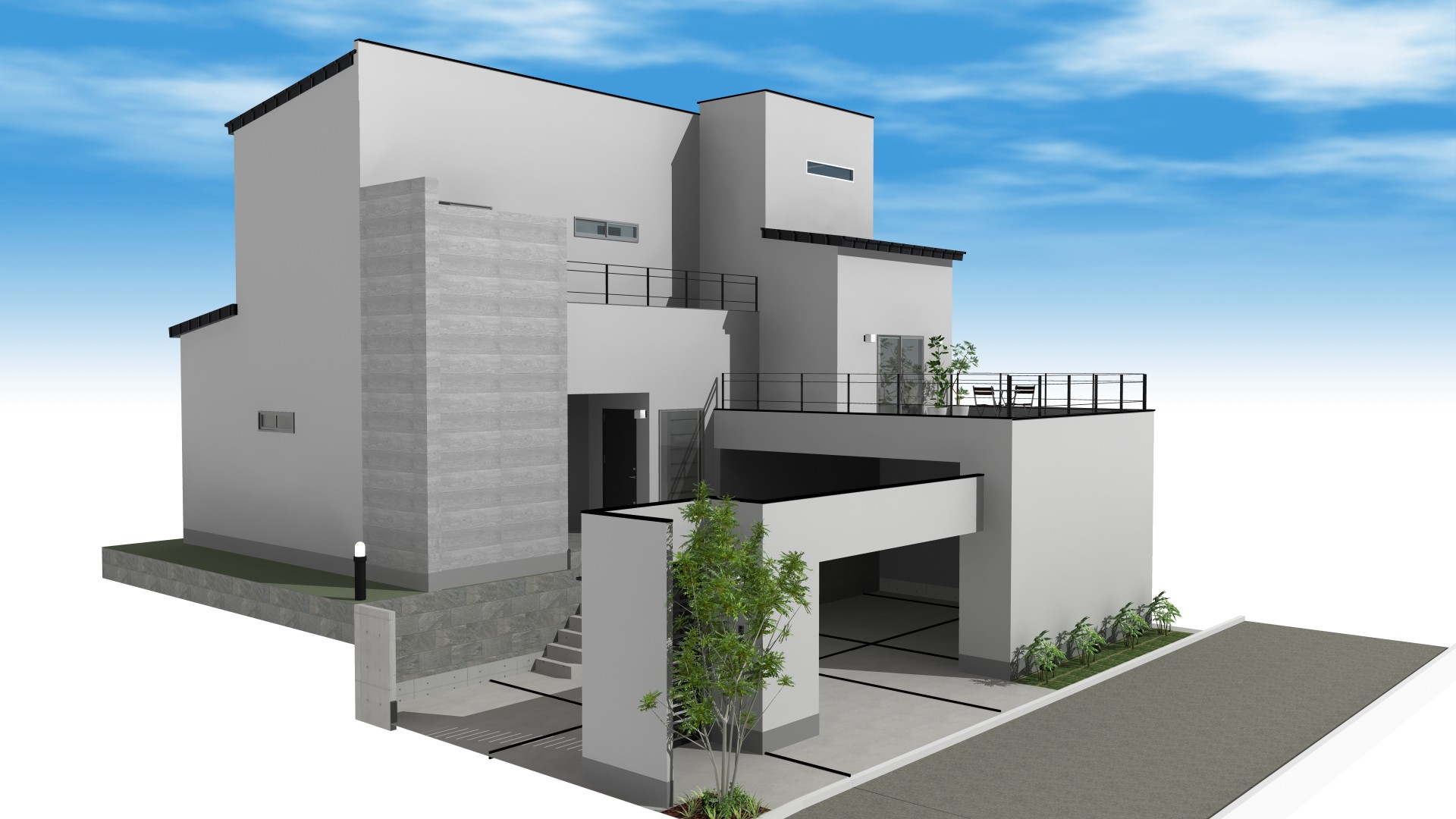 宇治、高低差のある土地、和モダン、スキップフロア、ビルドインガレージ、土間座敷、居酒屋キッチン