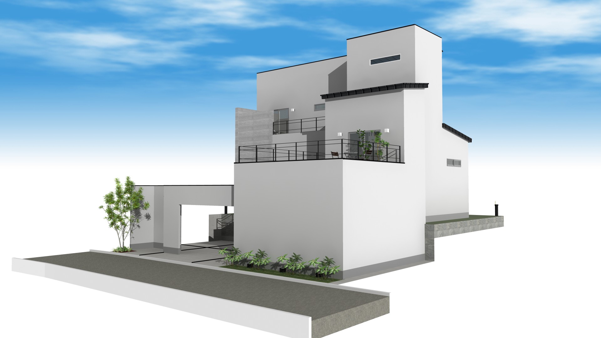 宇治、高低差のある土地、和モダン、スキップフロア、ビルドインガレージ、土間座敷、居酒屋キッチン