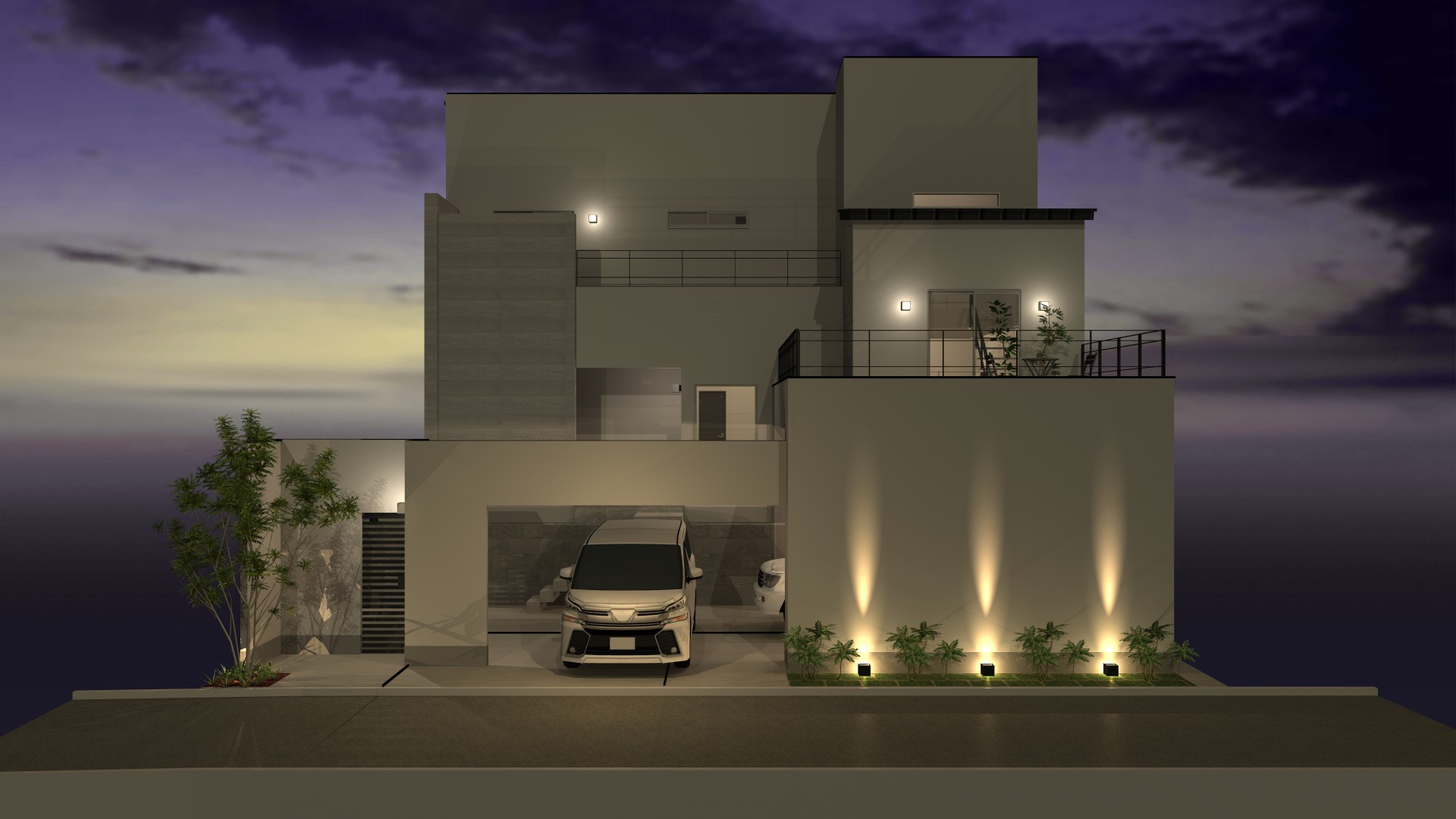 宇治、高低差のある土地、和モダン、スキップフロア、ビルドインガレージ、土間座敷、居酒屋キッチン