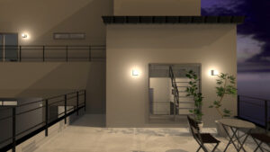 16.5帖のバルコニーテラス