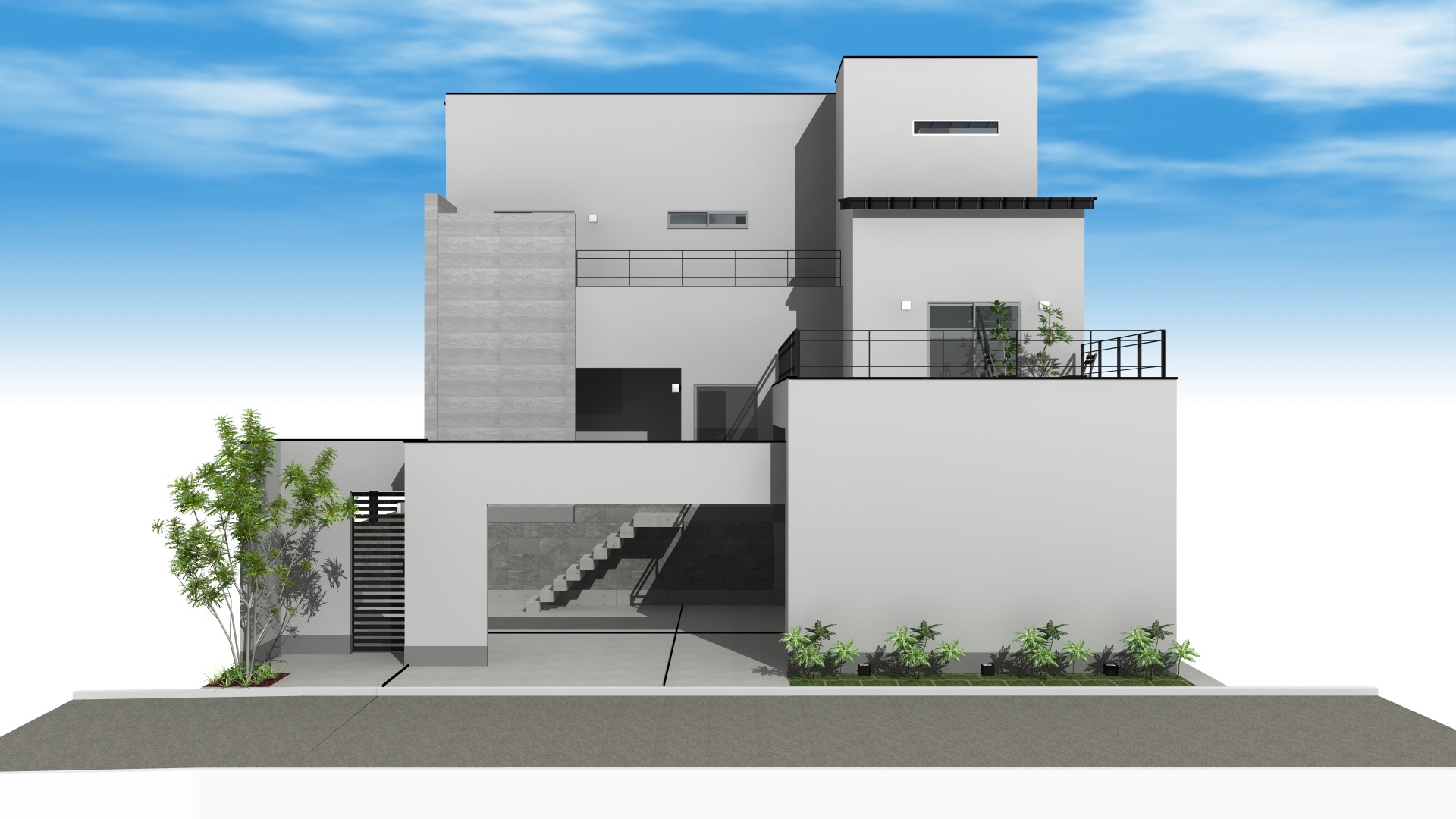 宇治、高低差のある土地、和モダン、スキップフロア、ビルドインガレージ、土間座敷、居酒屋キッチン