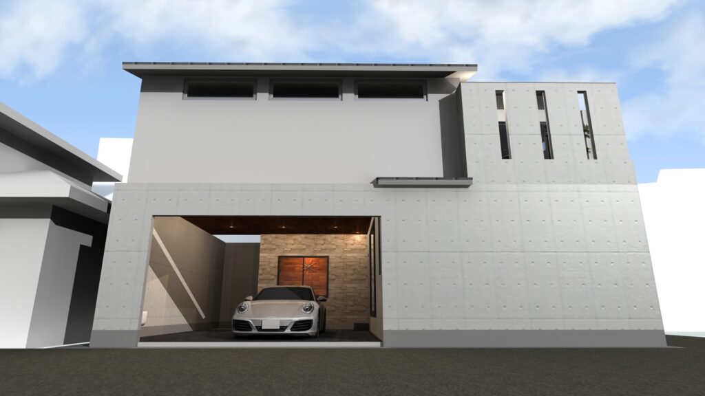 京都市北区のおしゃれなRC造注文住宅