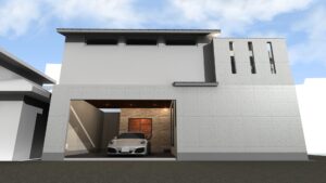 京都市北区のおしゃれなRC造注文住宅