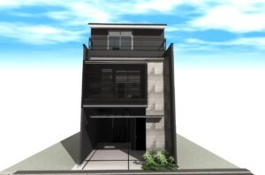 京都市中京区の和モダン狭小注文住宅