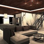 京都市西京区桂坂高級注文住宅リビングダイニング