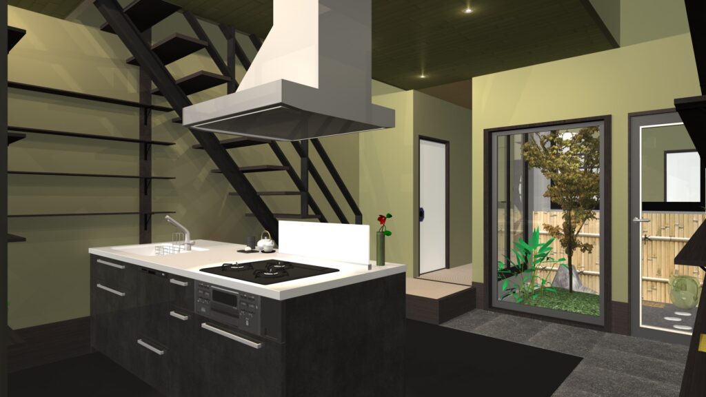 京都市東山区泉涌寺・和モダン狭小３階建て・１階店舗