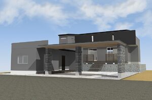 傾斜地 スキップフロア