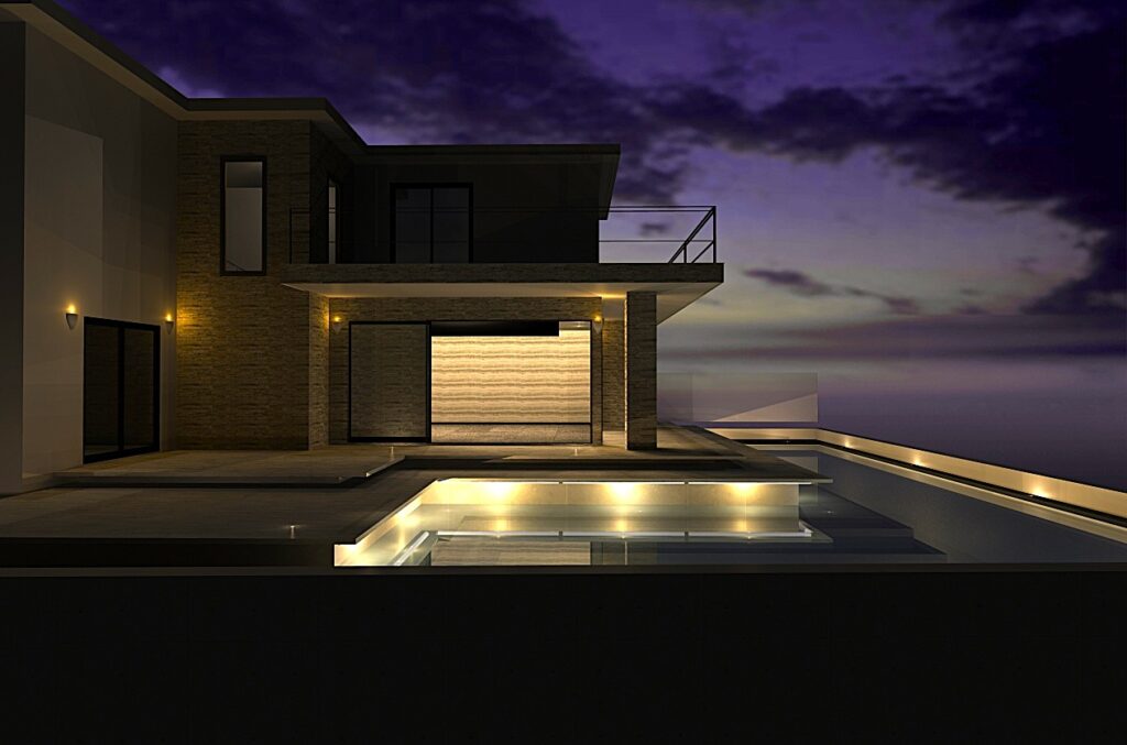 京都市北区　インフィニティプール付きホテルライフ注文住宅４