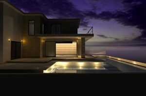 京都市北区　インフィニティプール付きホテルライフ注文住宅４