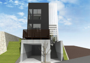 京都府宇治市傾斜地 住宅