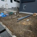 滋賀県大津市の注文住宅,パティオ,吹き抜け階段,外構,工事