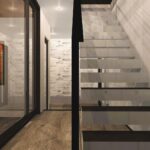 京都市北区RC造ガラス張りのガレージハウス