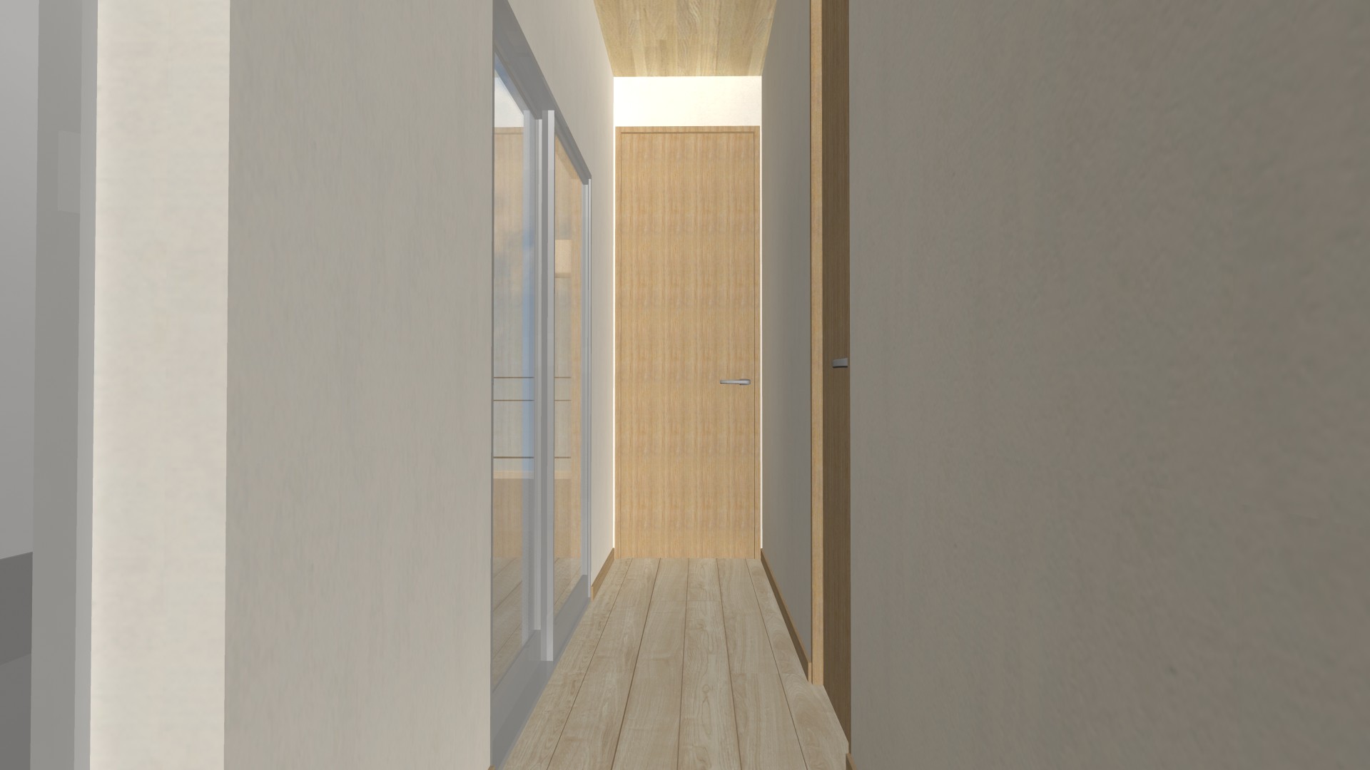 京都府宇治市の高低差のある土地に、ビルドインガレージのある和モダンの理想邸宅,廊下