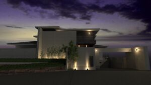 地下駐車場のある高級注文住宅