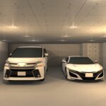 京都市西京区・地下駐車場・高級和モダン注文住宅、駐車場、地下