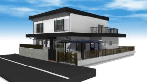 築45年・RC造プレキャスト住宅リフォーム、外壁塗装、防水塗装、窓交換、雨戸交換